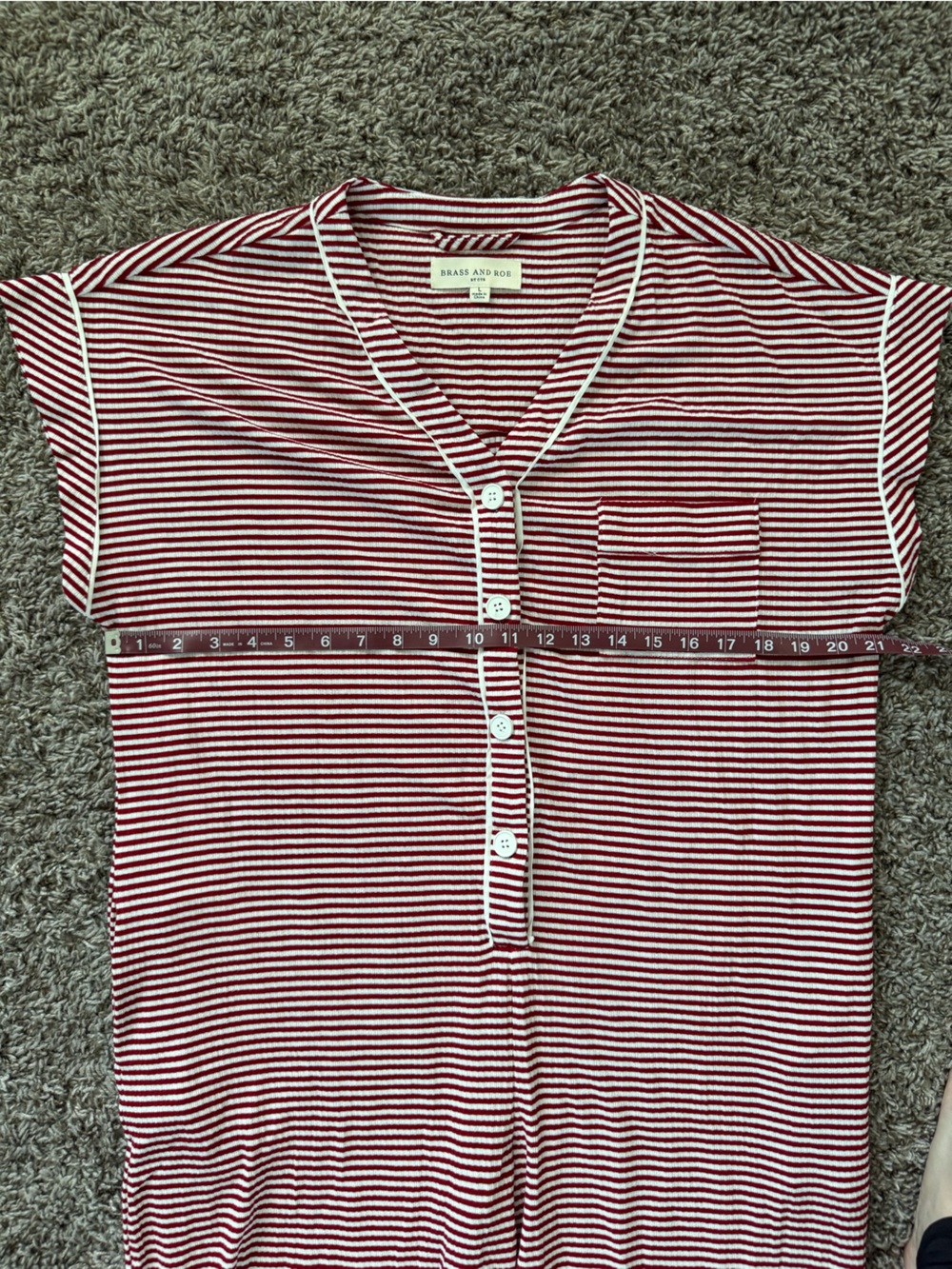 Striped onesie pajamas - Picture 6 of 11